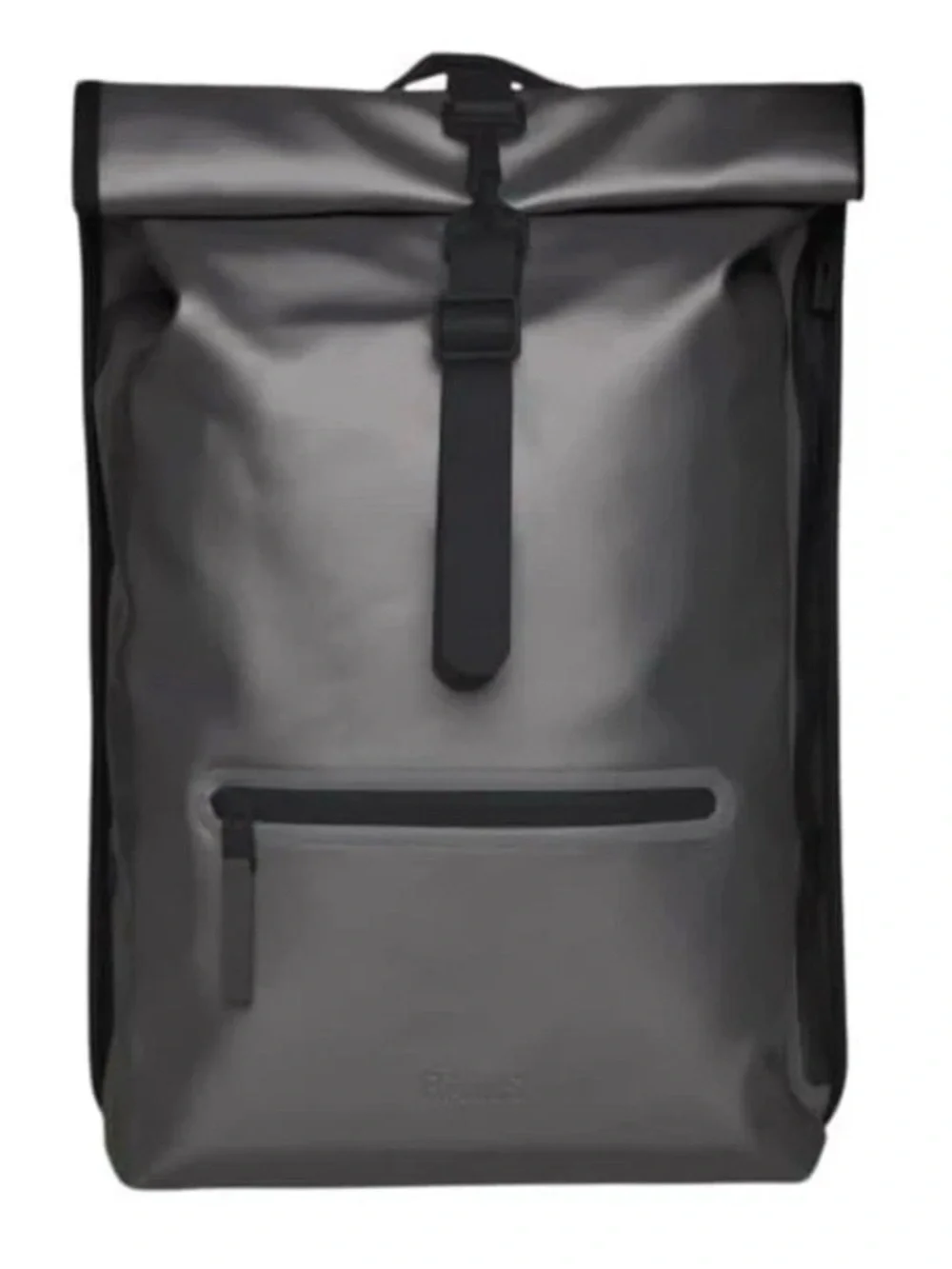Men's Rains Black Roll-Top Waterproof Backpack New